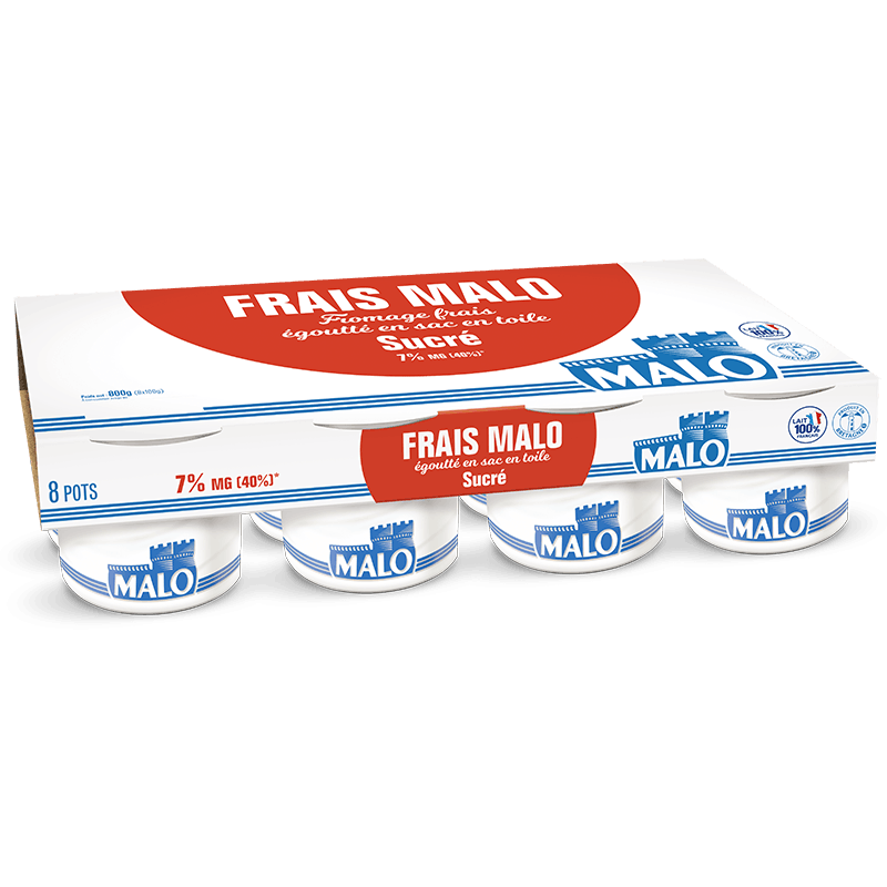 Malo Fromages Frais Sucré 7% fromage frais sucré