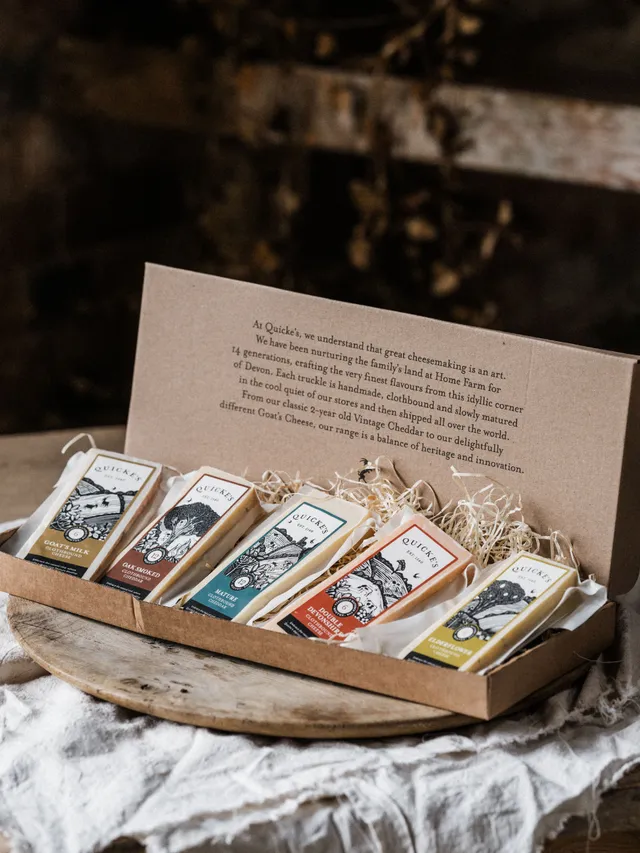 Quicke's Cheese Selection coffret 5 fromages 5x120g boîte aux lettres