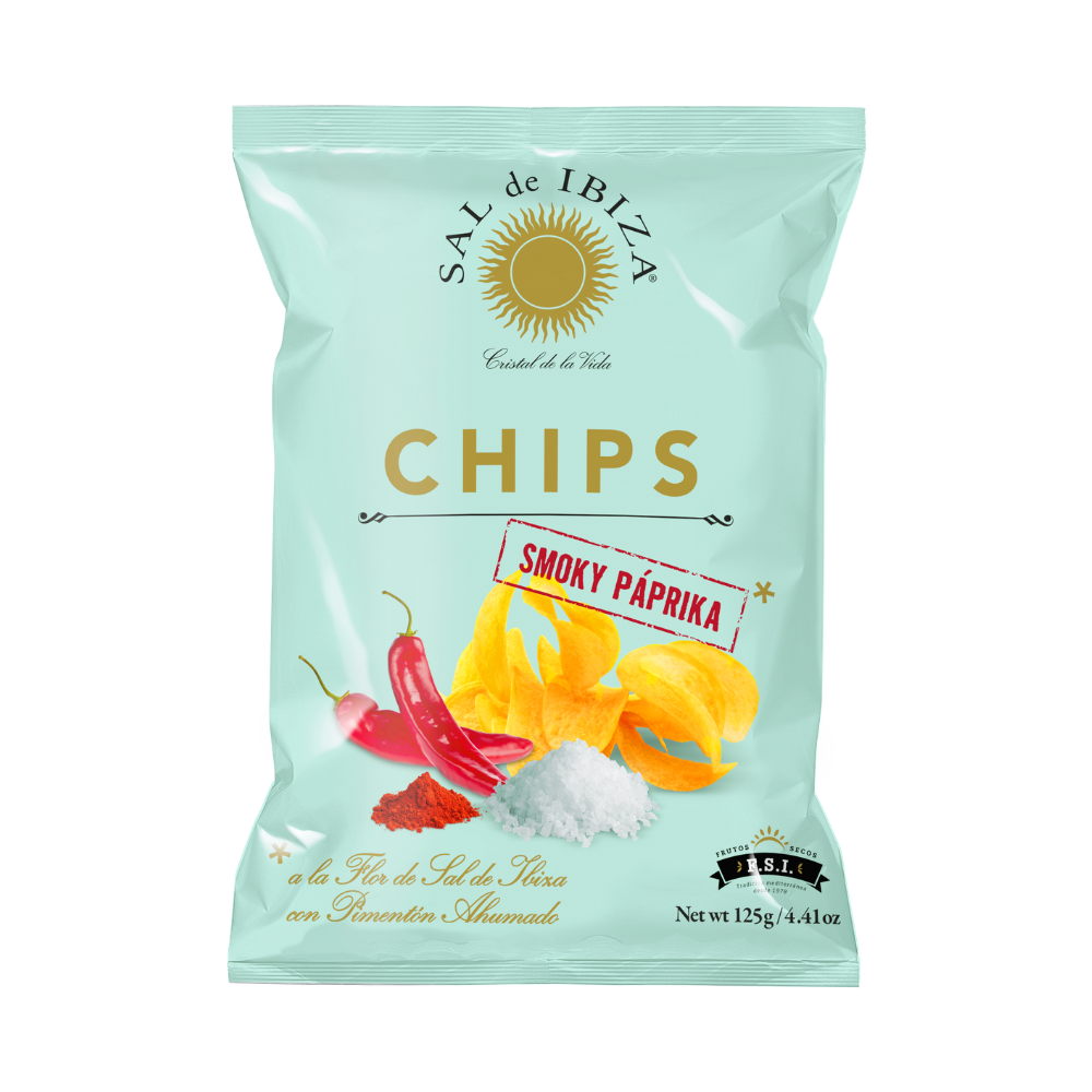 The Fine Cheese Co. Sal de Ibiza chips paprika fumé 125g