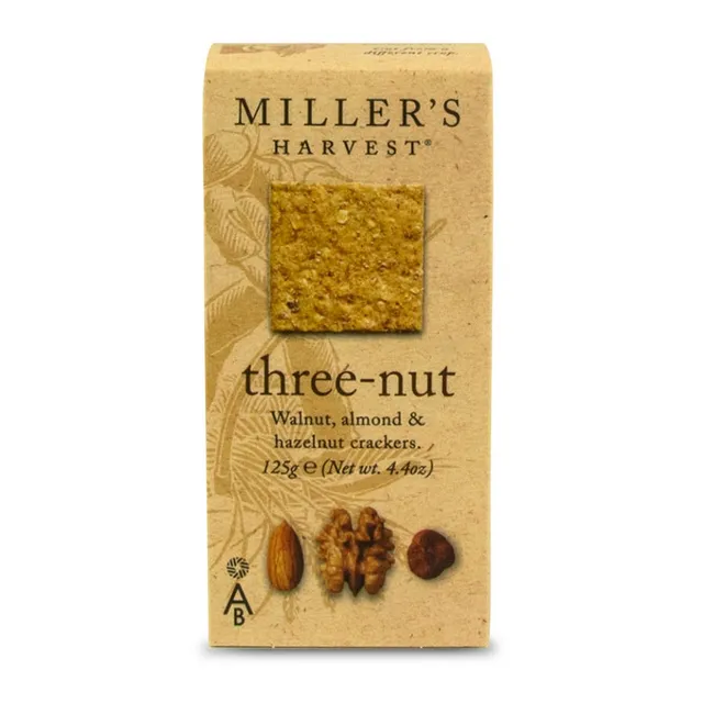 THE FINE CHEESE CO. Miller's Harvest crackers noix 125g