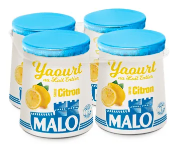 Malo Les Yaourts Citron yaourt saveur citron