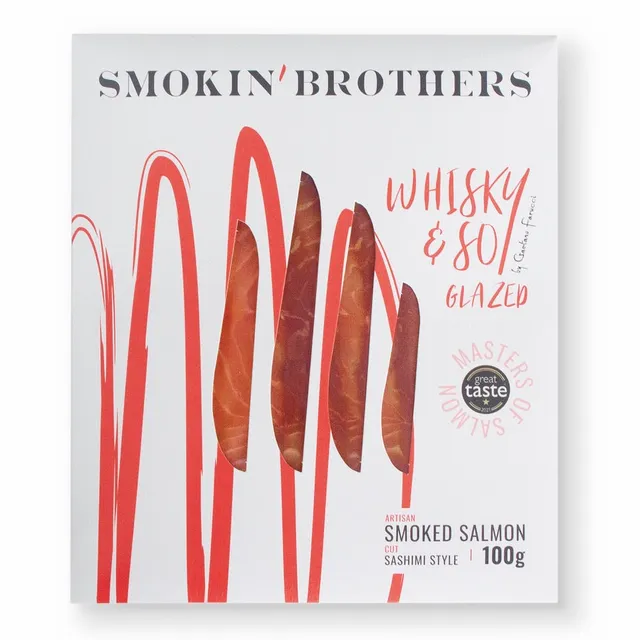 Smokin' Brothers saumon fumé whisky soja 100g glacé