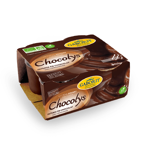 Maison Bernard Gaborit Chocolys dessert crème chocolat bio peu sucrée