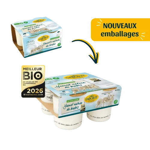 Maison Bernard Gaborit Yaourt bio de brebis nature - yaourt onctueux