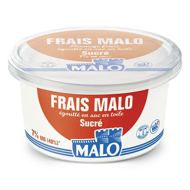 Malo Les Fromages frais 7% 500g fromage frais sucré doux