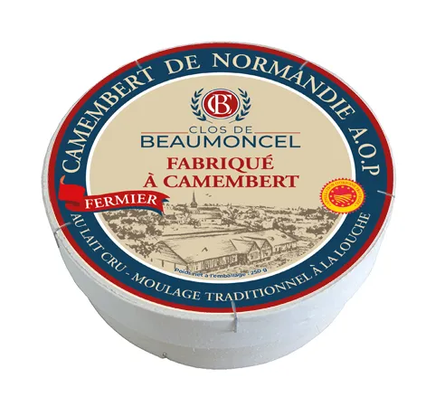 Graindorge Camembert de Normandie AOP Beaumoncel fromage 250g fermier
