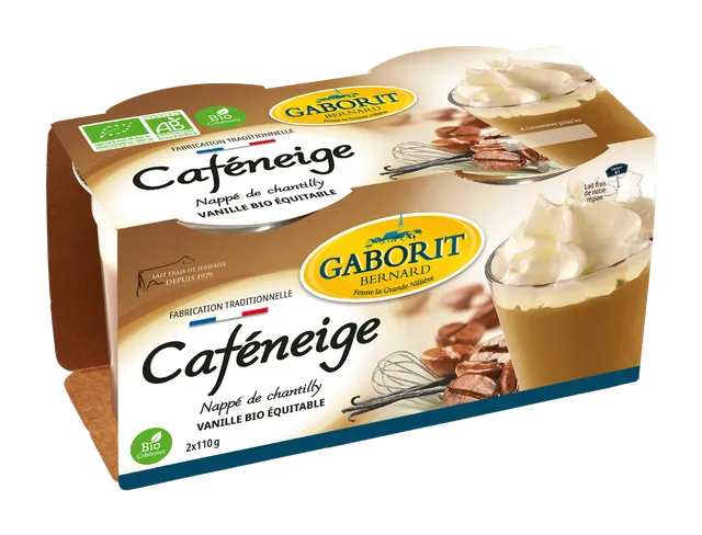 Maison Bernard Gaborit Caféneige liégeois bio café - dessert chantilly