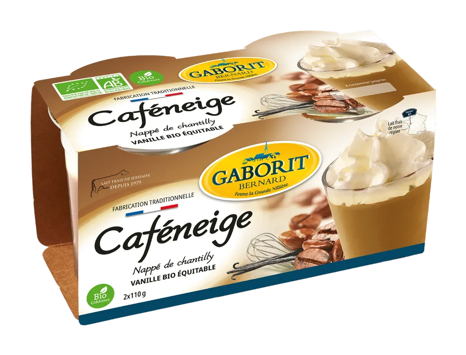 Maison Bernard Gaborit Caféneige liégeois bio café - dessert chantilly