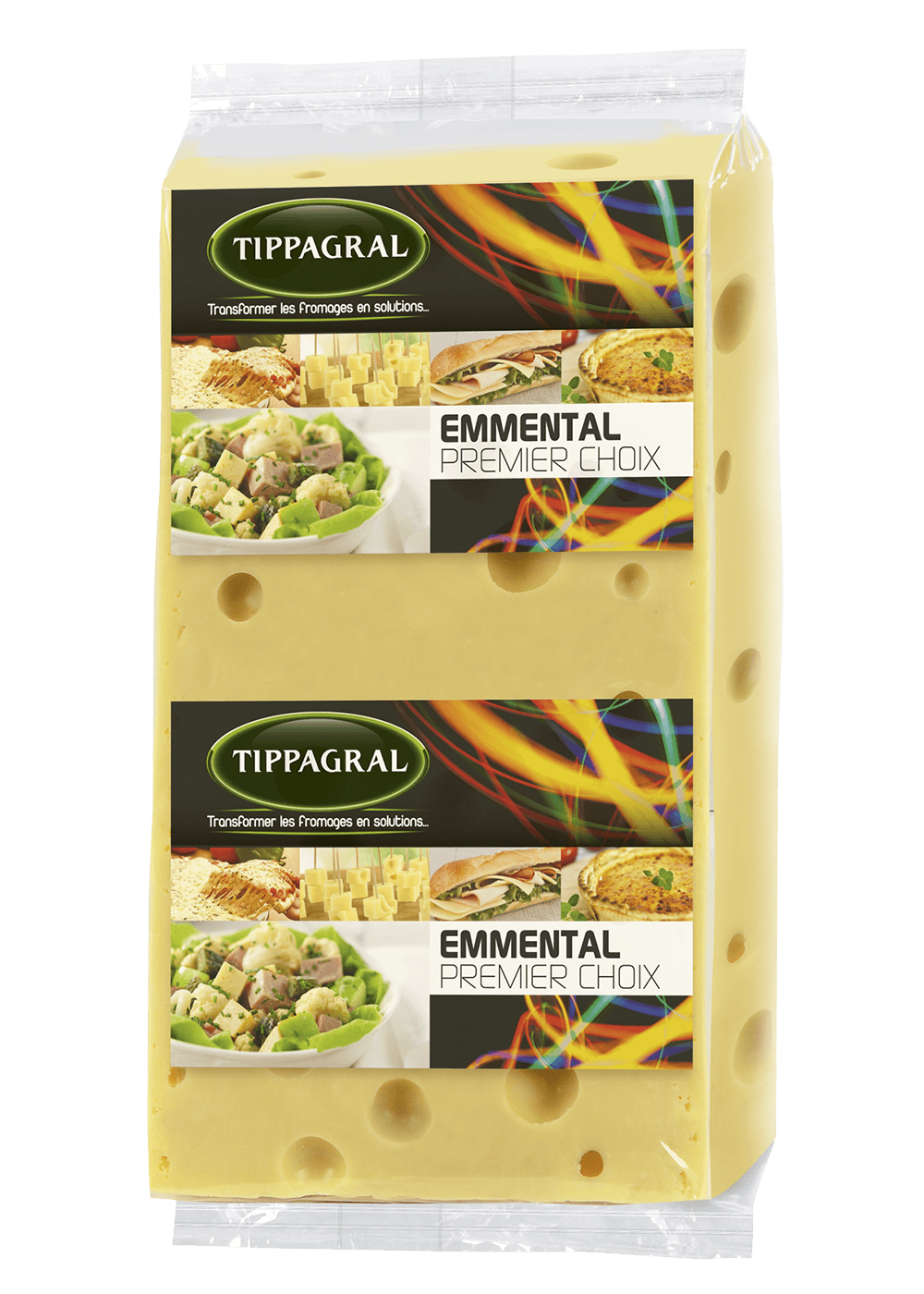 Tippagral Bloc Emmental bloc de fromage cuisine