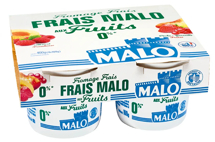 Malo Les Fromages Frais Fromage Frais 0% aux fruits