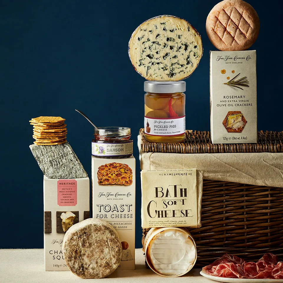 The Fine Cheese Co. Treaty coffret fromages européens et anglais assortiment