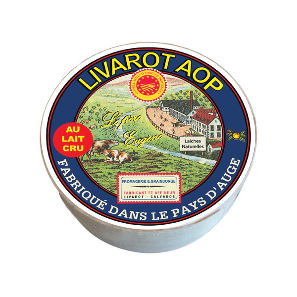 Graindorge Livarot AOP Père Eugène fromage lait cru 270g