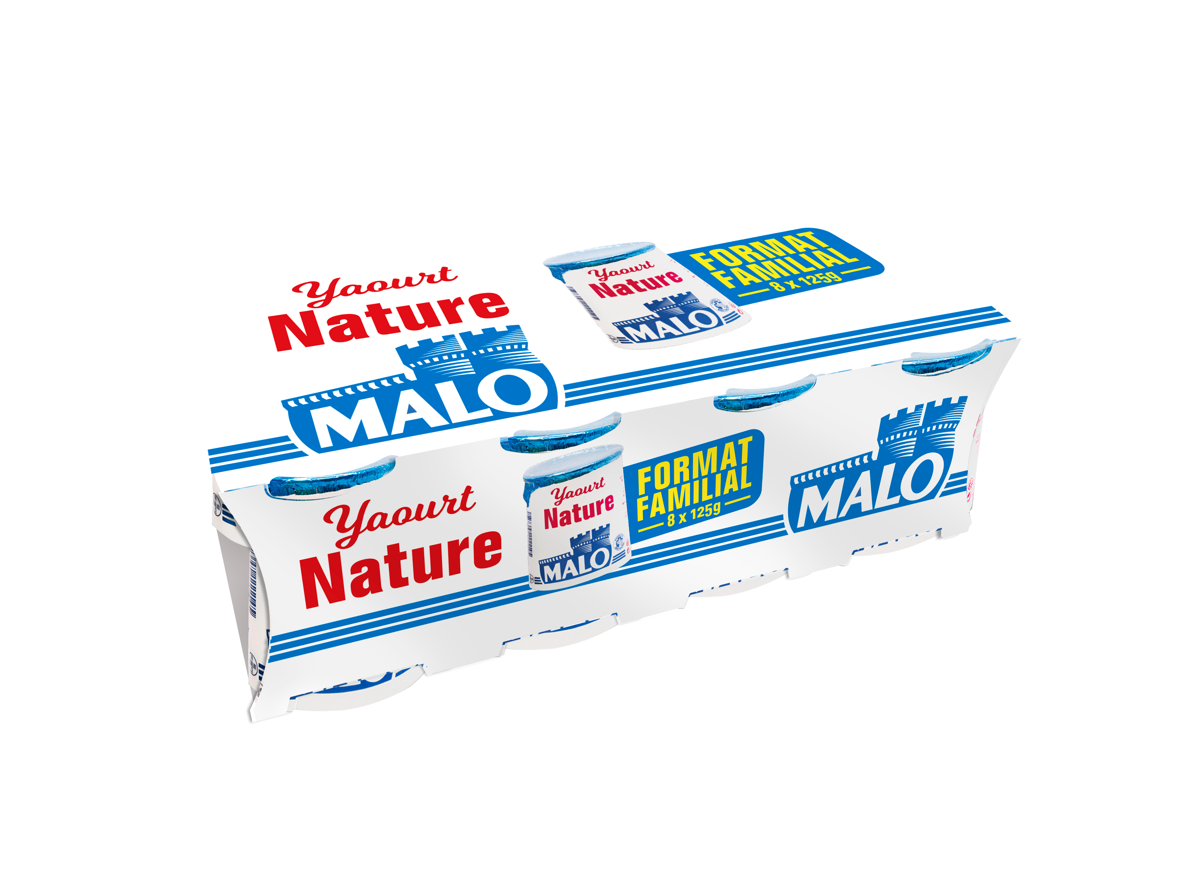 Malo Les Yaourts Nature yaourt au lait frais