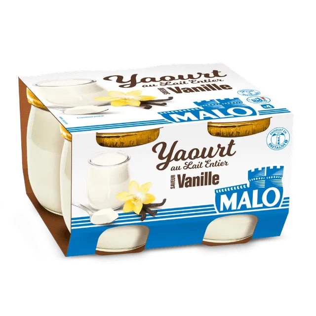 Malo Les Yaourts Vanille Yaourt Crémeux au Lait