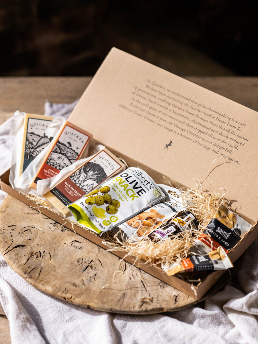 Quicke's Cheese & Snacks coffret fromage apéro cheddar