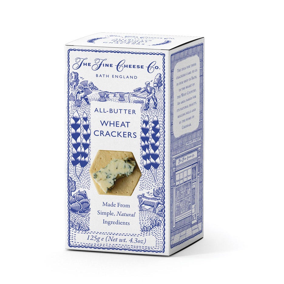 The Fine Cheese Co. All-Butter Crackers Biscuits 125g Beurre