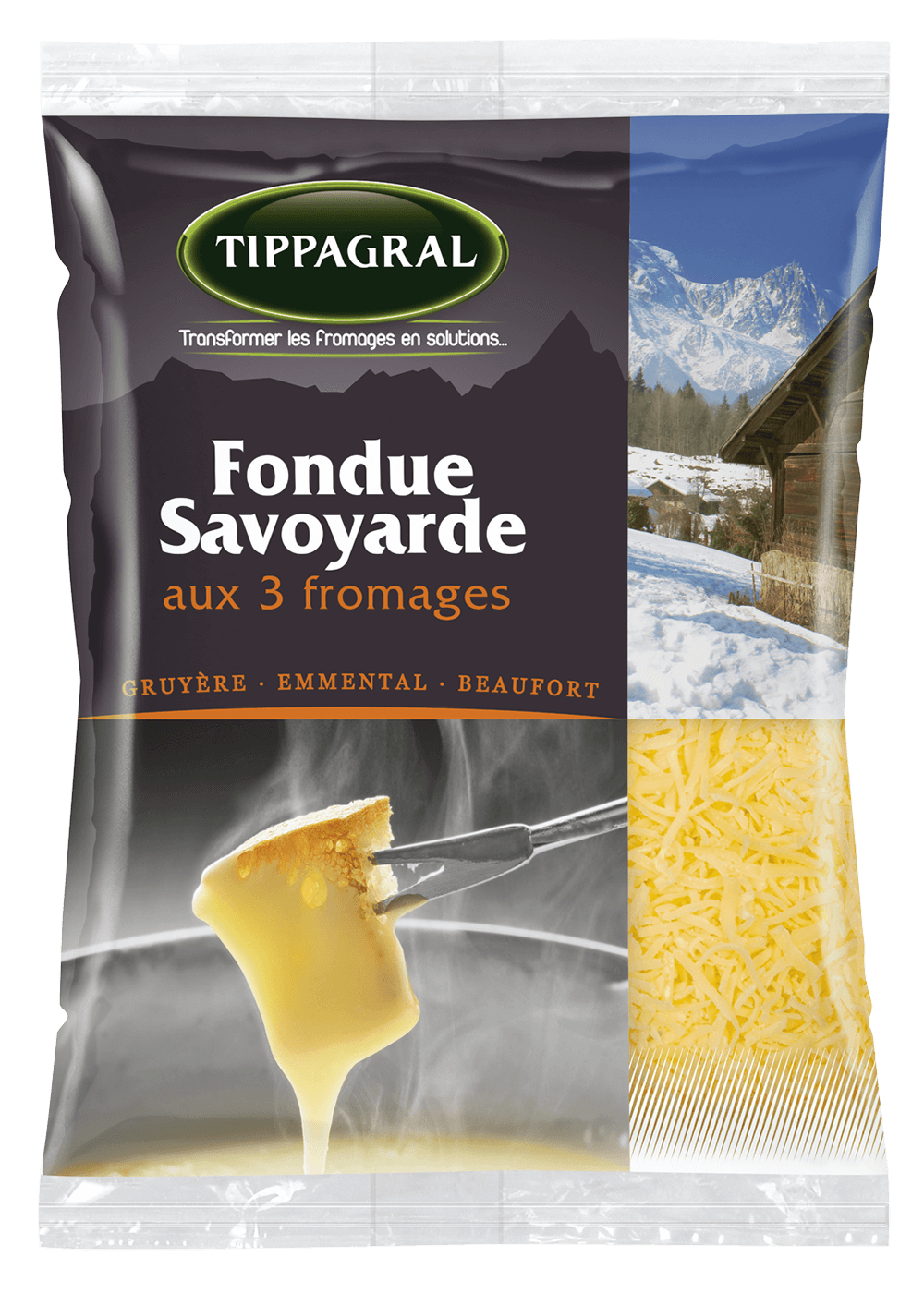 Tippagral Râpé Fondue Savoyarde fromage râpé
