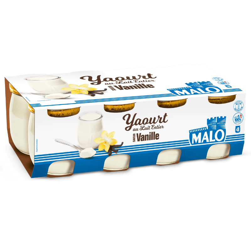 Malo Les Yaourts Yaourt Saveur Vanille Lait Doux