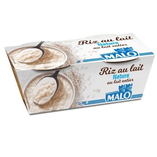 Malo Les Desserts riz au lait dessert lacté nature