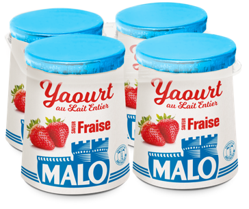 Malo Les Yaourts Fraise Yaourt aux Fruits Rouges