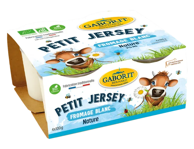 Maison Bernard Gaborit Petit Jersey fromage blanc bio nature 100g
