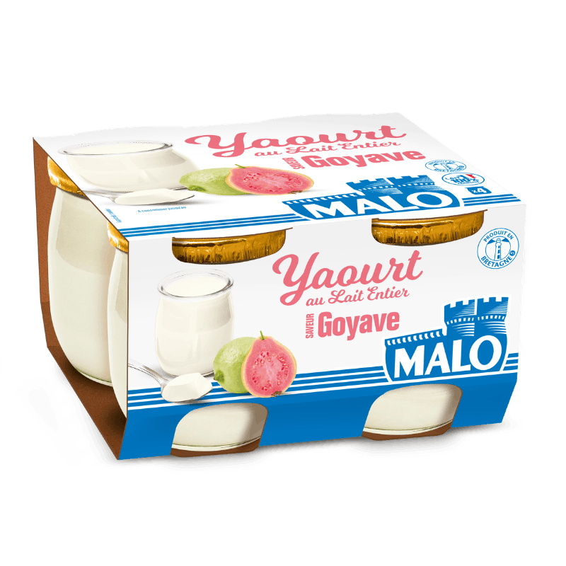Malo Les Yaourts Lait Entier Goyave yaourt aux fruits