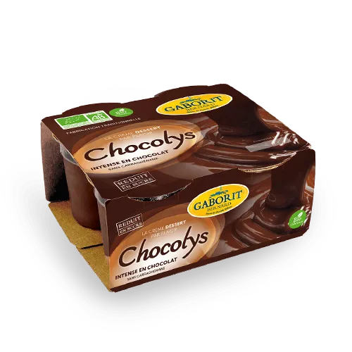 Maison Bernard Gaborit Chocolys dessert crème chocolat bio peu sucrée