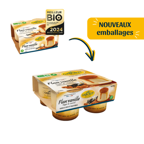 Maison Bernard Gaborit Flan vanille bio nappé caramel