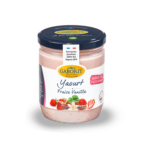 Maison Bernard Gaborit Yaourt Bio Fraise Vanille Brassé