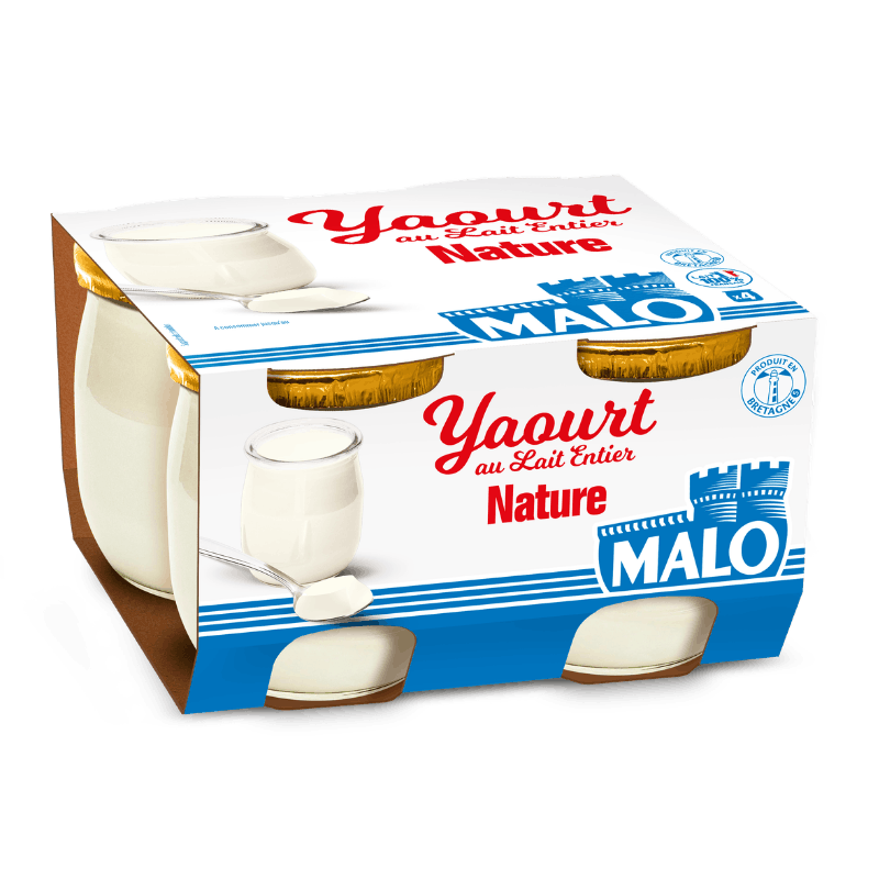 Malo Les Yaourts Yaourt Nature au lait entier