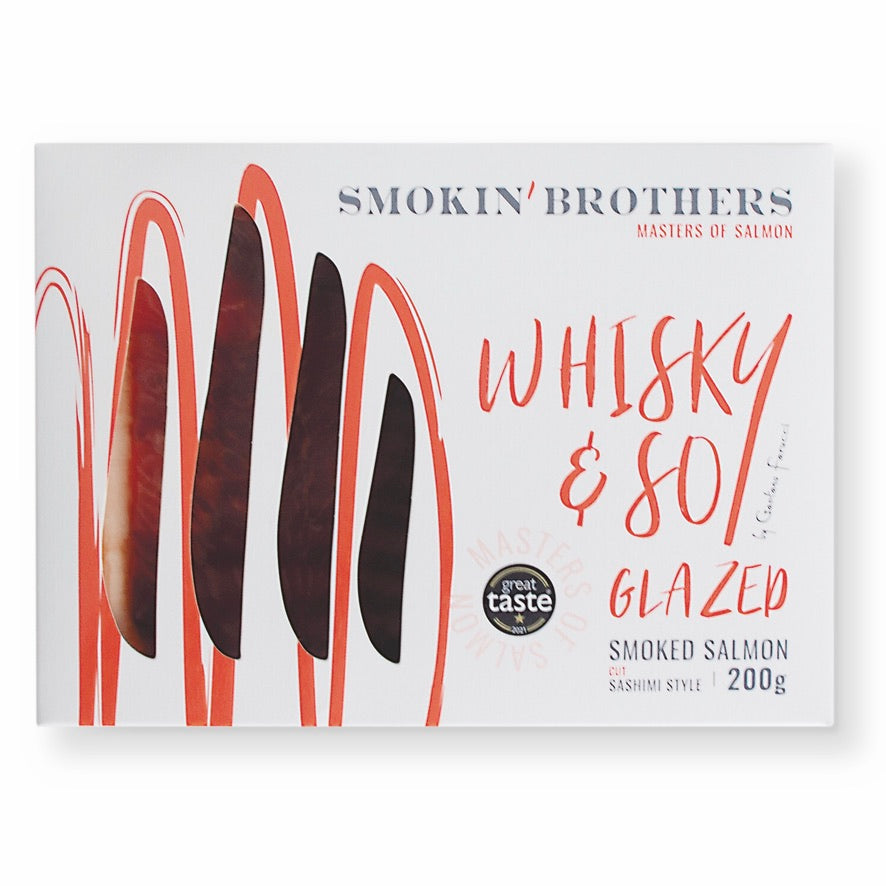 Smokin' Brothers saumon fumé whisky soja 100g glacé