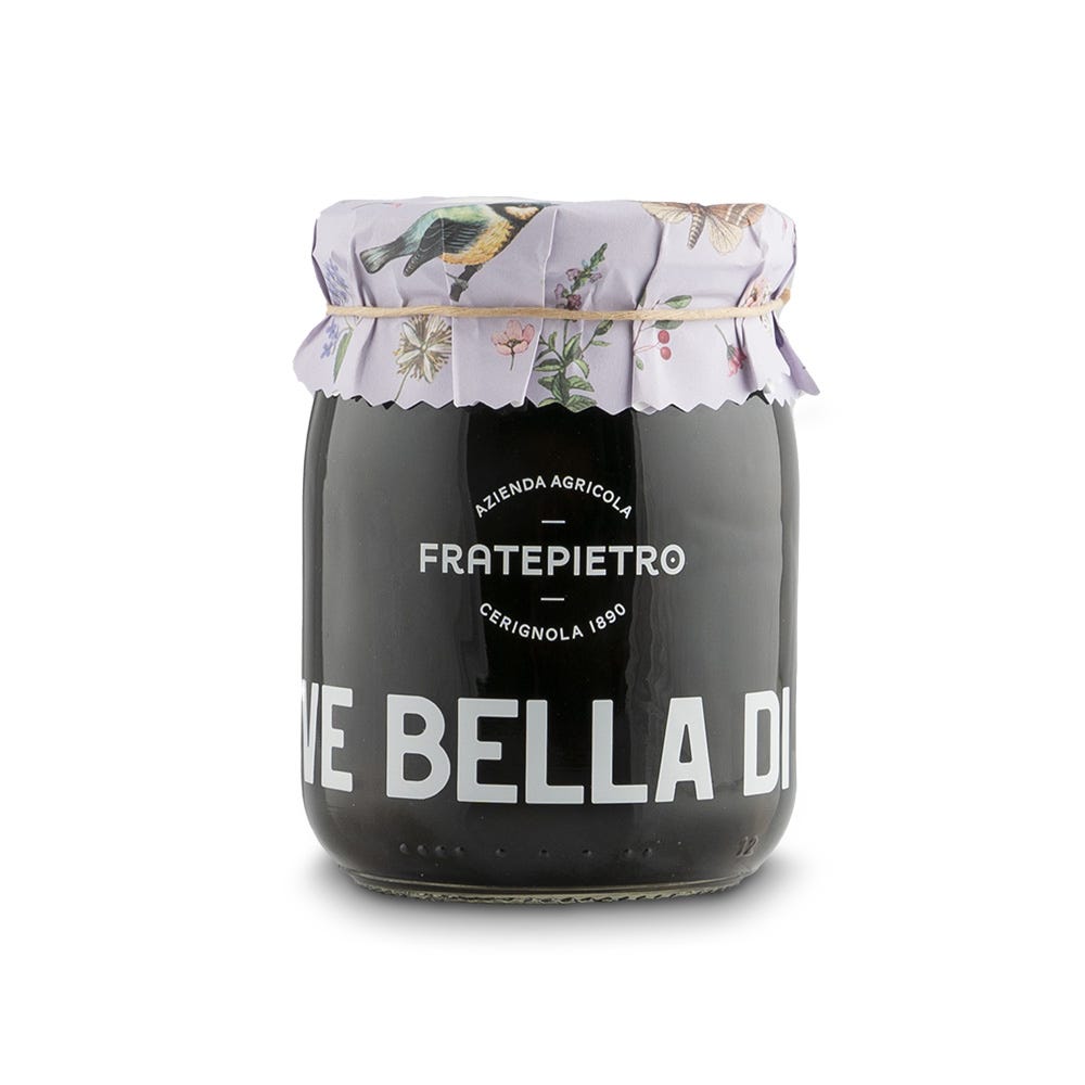 Fratepietro Bella di Cerignola olives noires 580ml