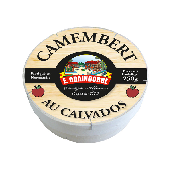 Graindorge Camembert au Calvados fromage 250g crémeux