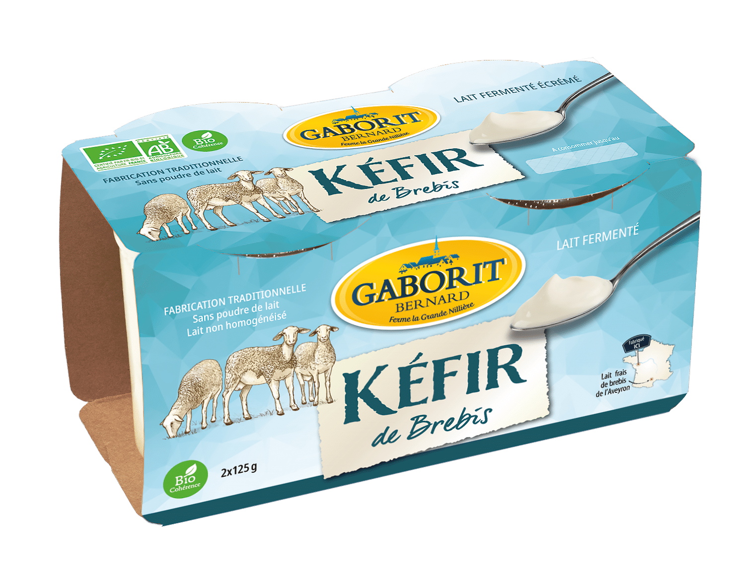 Maison Bernard Gaborit Kéfir de brebis nature yaourt bio doux