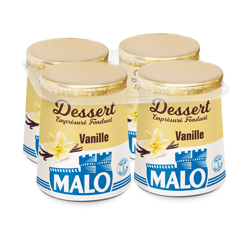 Malo Les Desserts Fondant Vanille emprésuré