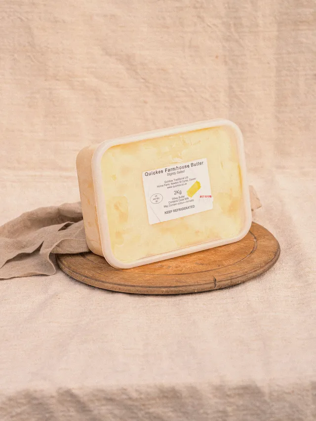 Quicke's Whey Butter beurre lactosérum 2 kg légèrement salé