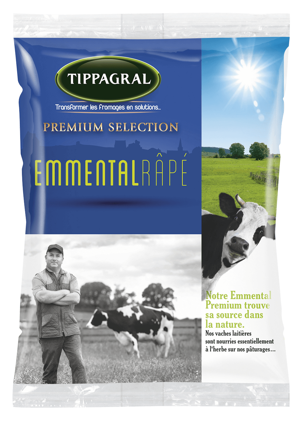Tippagral Râpé Emmental premium sélection fromage râpé