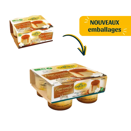Maison Gaborit Dessert Brebis Flan Vanille Caramel dessert bio