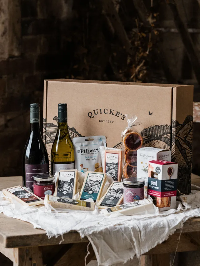 Quicke's Luxury Hamper coffret fromage luxe cheddar