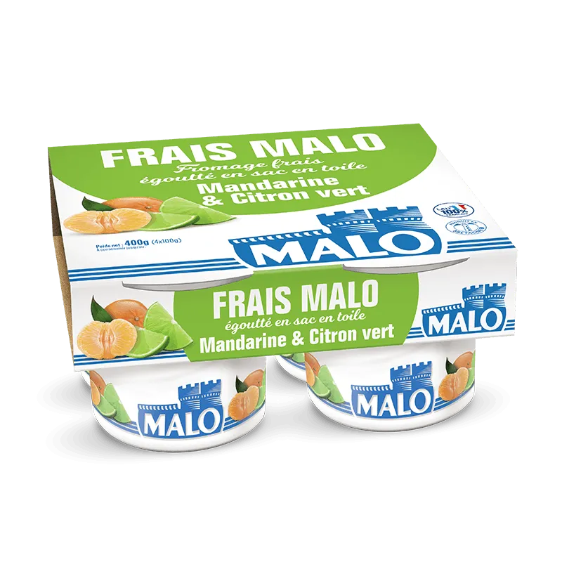 Malo Fromage Frais Mandarine Citron Vert