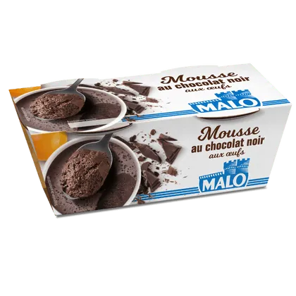 Malo Les Desserts Chocolat Noir Mousse aux Oeufs