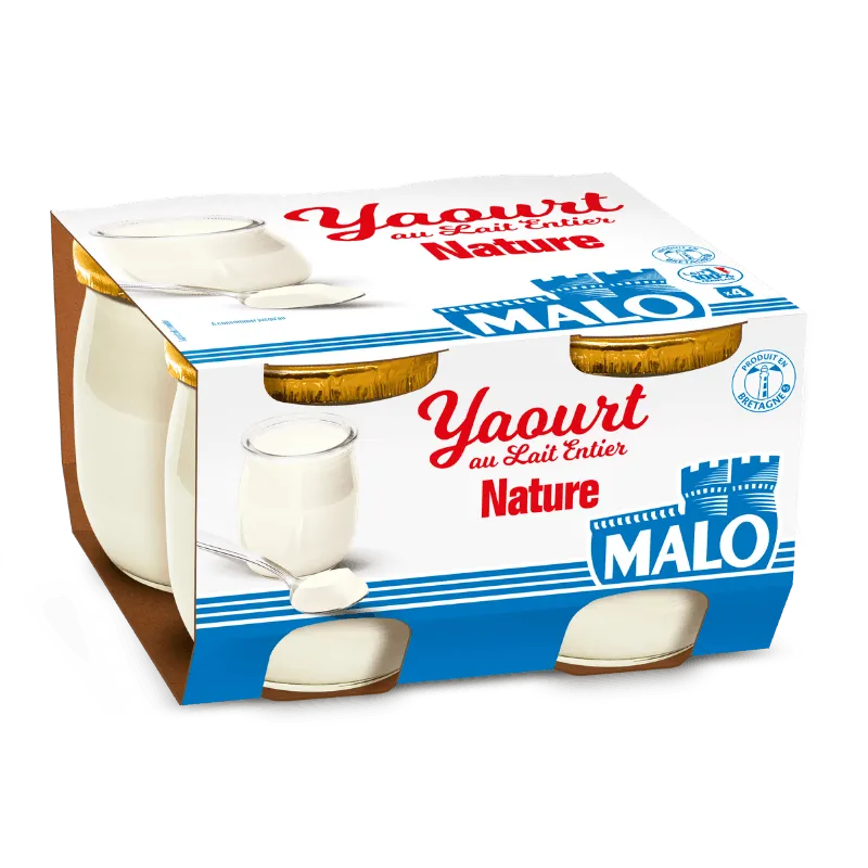 Malo Les Yaourts Yaourt Nature au lait entier
