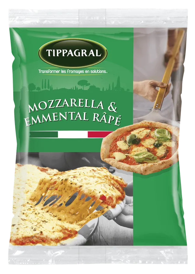 Tippagral Râpé Mozzarella Emmental 60/40 fromage filant
