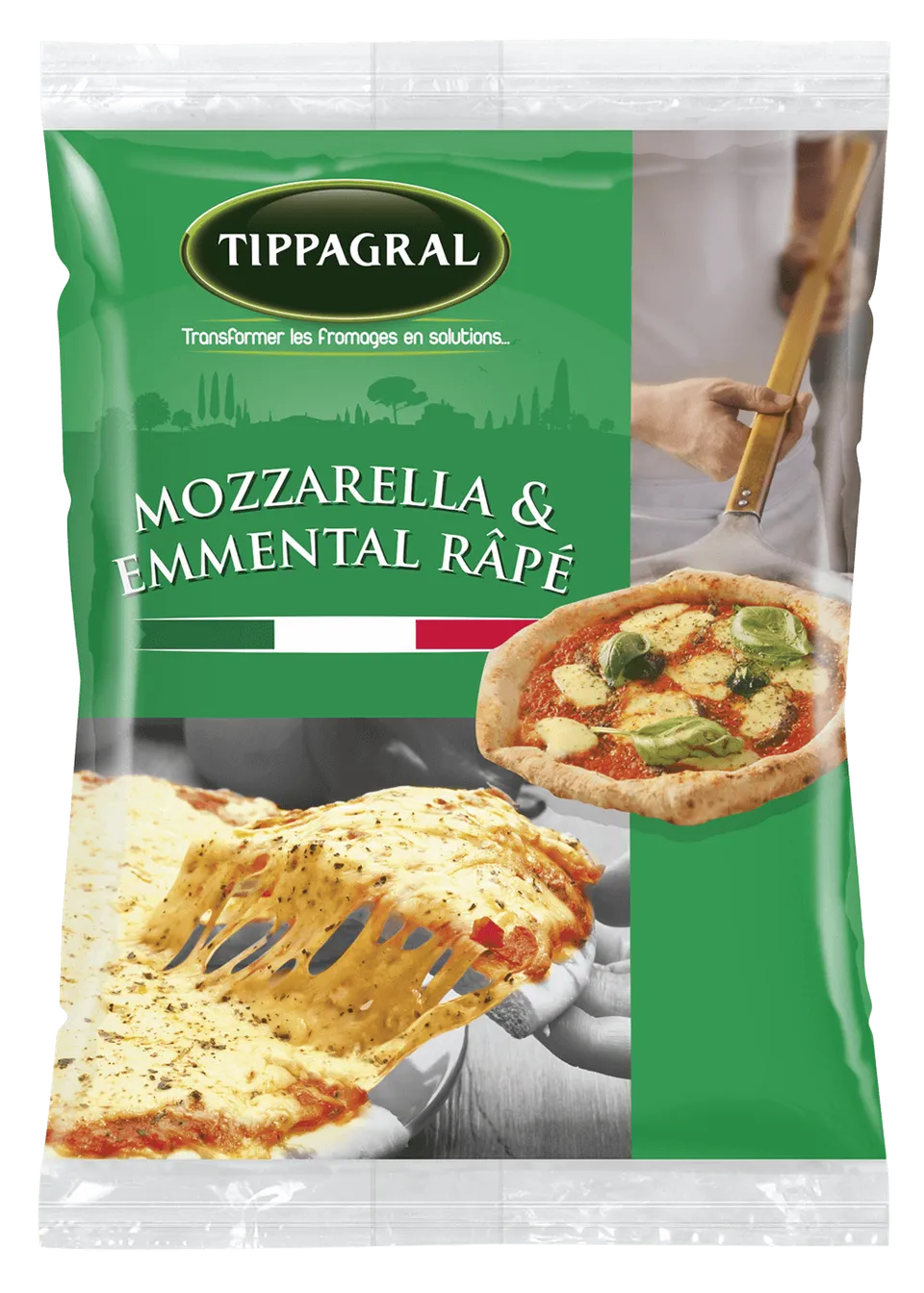Tippagral Râpé Mozzarella Emmental 60/40 fromage filant