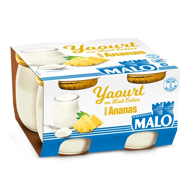 Malo Les Yaourts Ananas yaourt lait entier