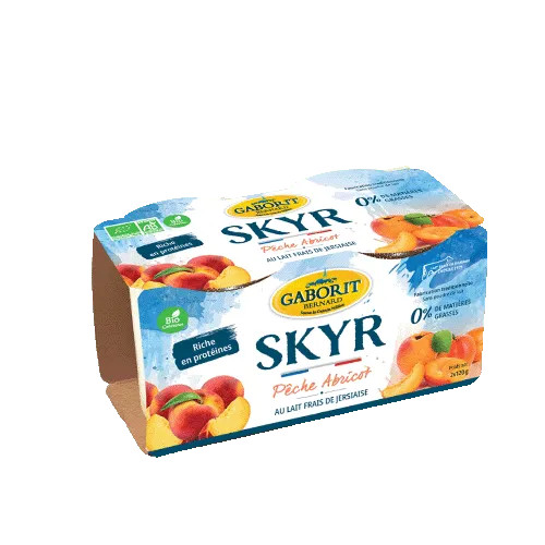 Maison Bernard Gaborit Skyr bio pêche abricot yaourt protéiné