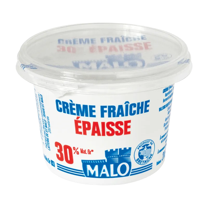 Malo Les Crèmes fraîches Épaisse 30% MG crème fraîche