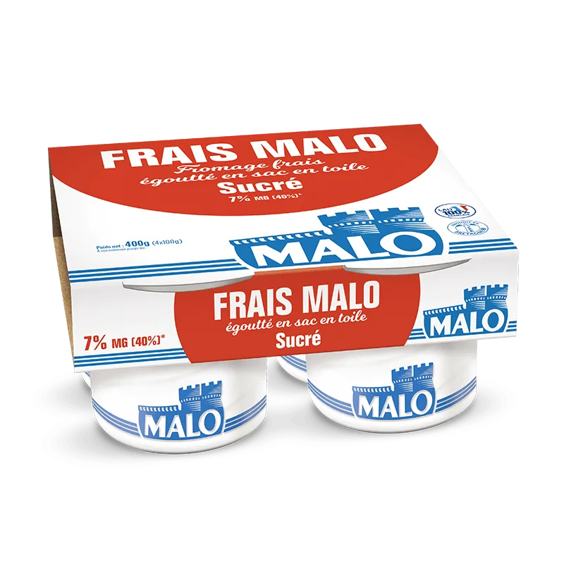 Malo Fromages Frais Sucré 7% fromage frais sucré