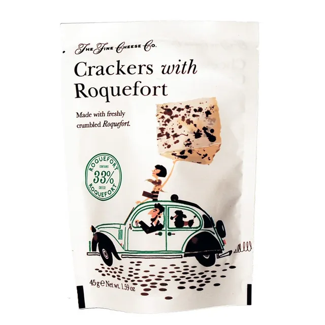 The Fine Cheese Co. Roquefort Crackers crackers 45g au roquefort