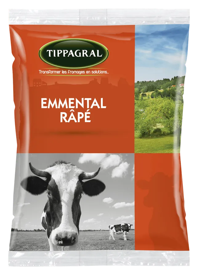 Tippagral Râpé Emmental fromage râpé lait de vache